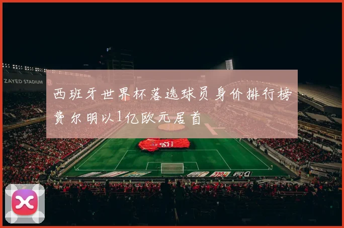 西班牙世界杯落选球员身价排行榜费尔明以1亿欧元居首